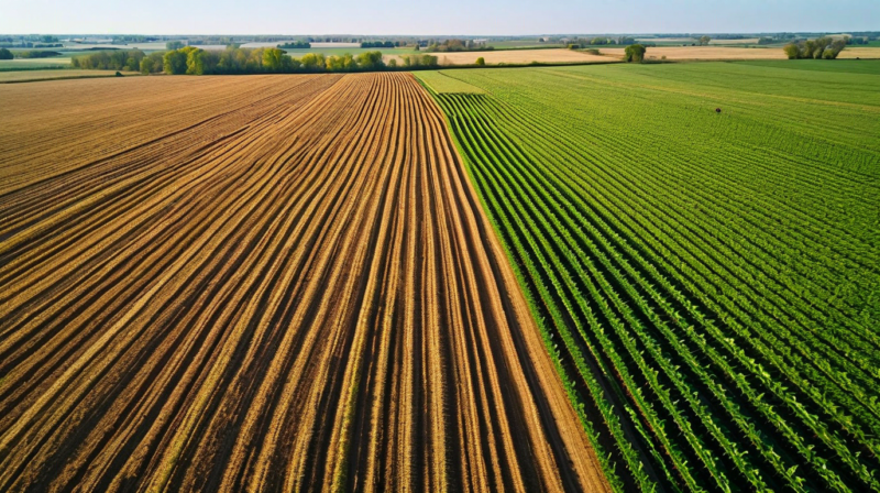 Iowa county GDD accumulation with field-level sensor overlay